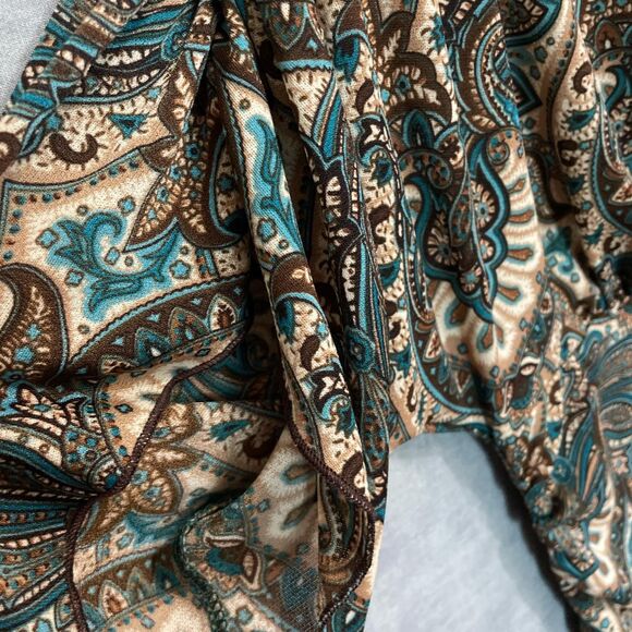 Y2K paisley print short sleeve top - Picture 3 of 8